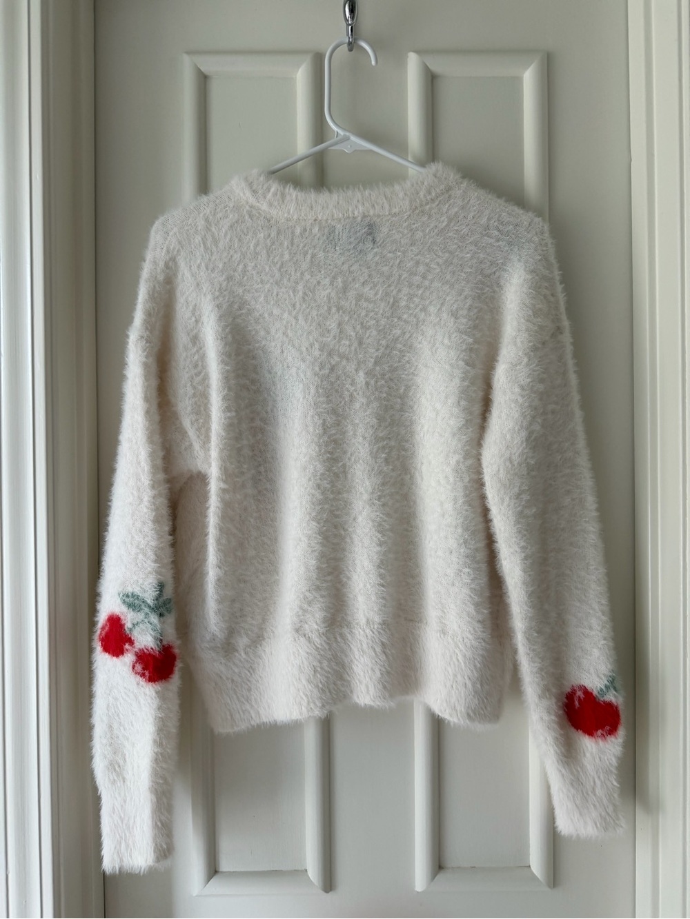 Major Label Group Crewneck Sweater with Red Cherry Motif - Picture 4 of 6